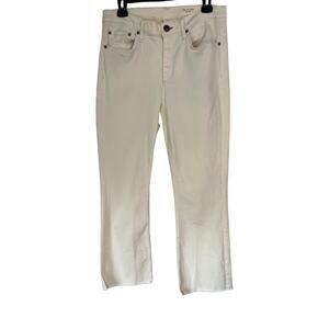 Rag & Bone Peyton Mid Rise Bootcut Jeans Ecru White Denim Sz 29